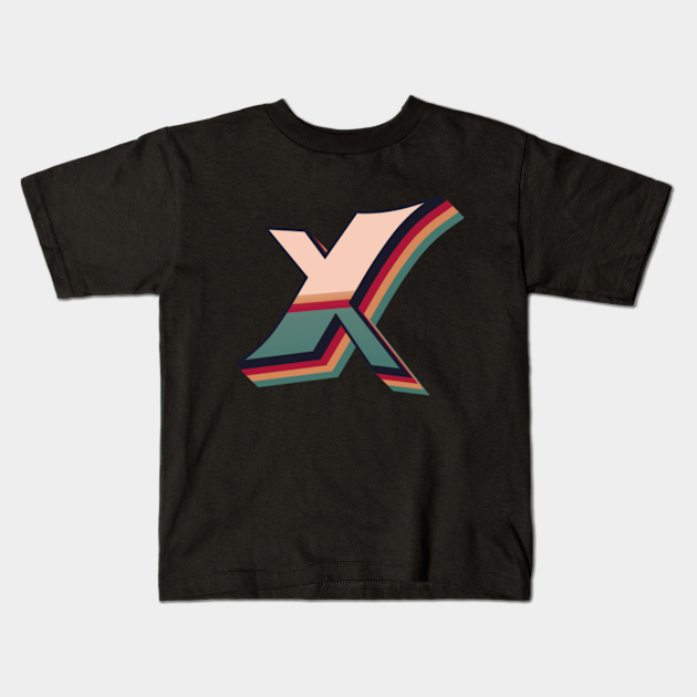 Alphabet Letter X Design Alphabet X Kids T Shirt Teepublic